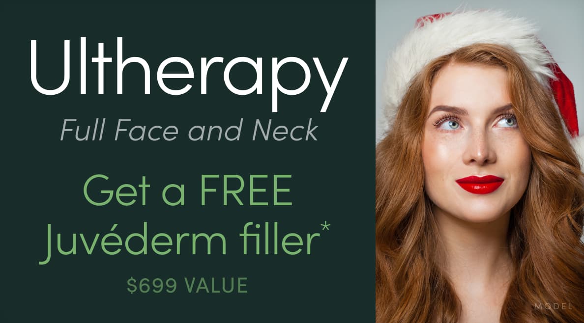 Ultherapy Skin Tightening: Full Face and Neck - get a FREE Juvederm filler ($699 value) with purchase