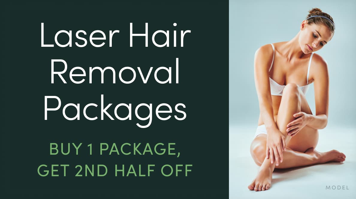 Laser Hair Removal Packages - Buy 1 Package, Get 2nd Half Off